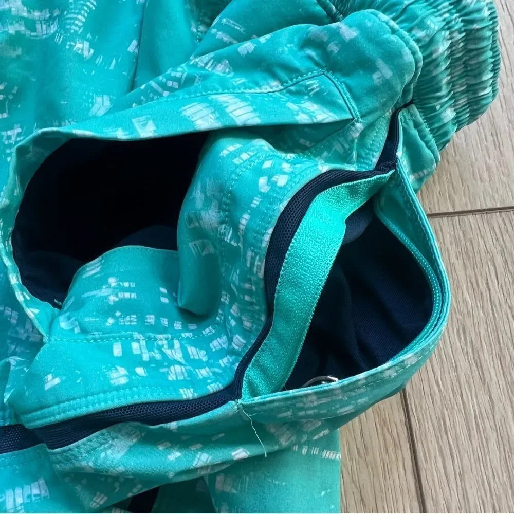 Lululemon Men’s Pace Breaker Running Short Lined Size Small Turquoise Pattern